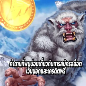 คำถามที่พบบ่อยเกี่ยวกับการสมัครสล็อตเว็บนอกและเครดิตฟรี
